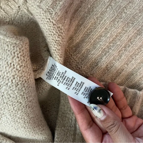 Frame long luxe wool/cashmere cardigan - Picture 7 of 15